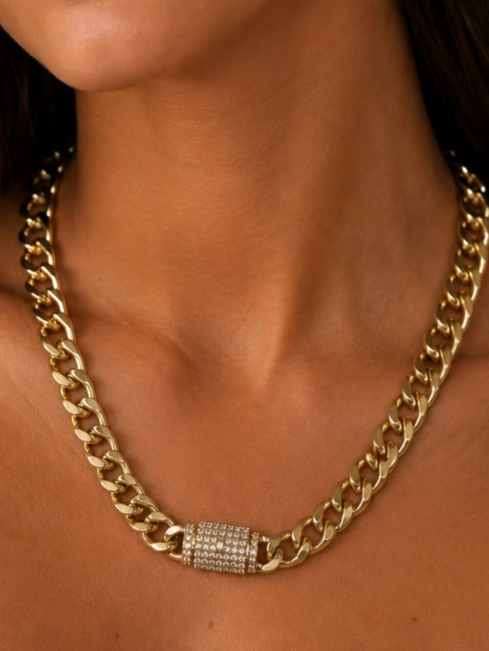 Chunky Cuban Link 24" Monaco Style Chain